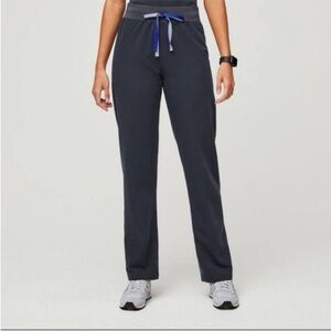 Figs Women's Livingston High Waist Classic Scrub Pants Night Sky Large Tall LT